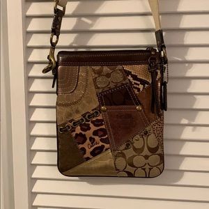 Coach mixed pattern bag